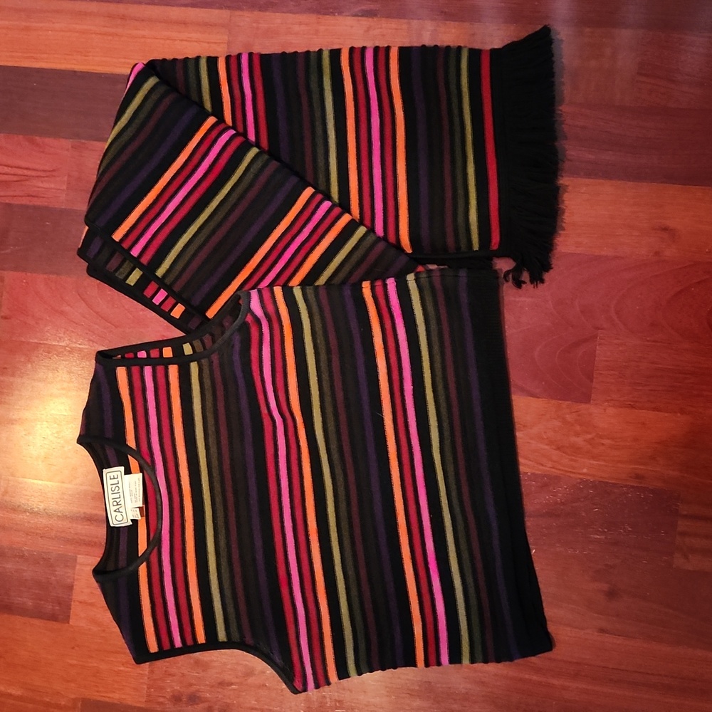 Carlisle sweater vest and shawl